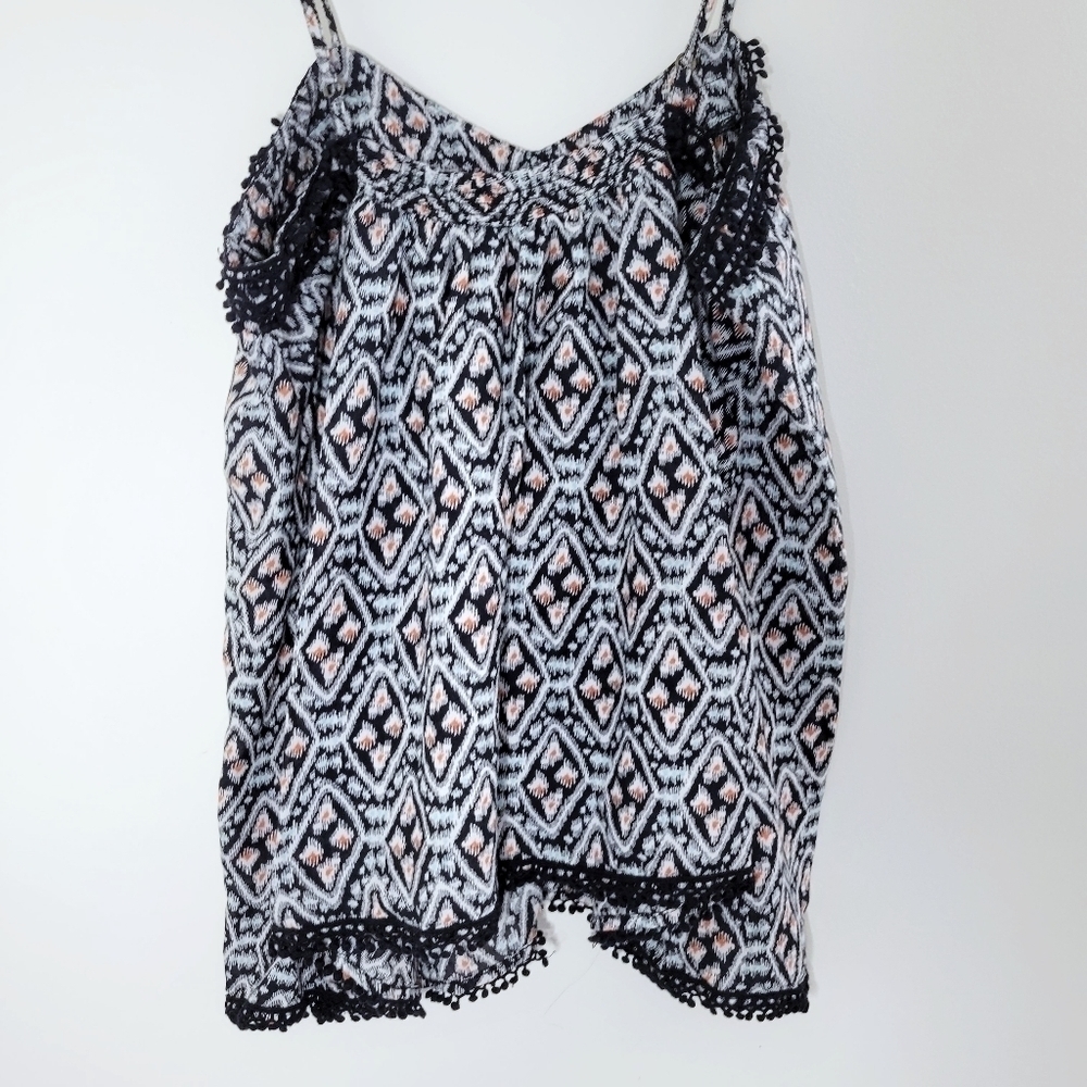 Anthropologie Eloise Geo Shaped Tassel Tank Top - Picture 5 of 9